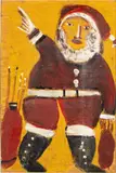 Santa by Jimmy Lee Sudduth, Paint on Board, sold Jun 2023