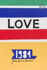 Love by Yves Saint Laurent, 1984, Sérigraphie (Affiche), sold Oct 2026