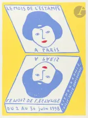 Le Mois de l’estampe à Paris by Paul Cox, 1998, Sérigraphie (Affiche), sold Oct 2026