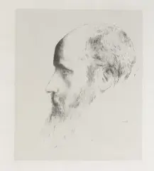 Portrait d'Edouard Vuillard Mellerio 190 by Odilon Redon, 1900, Lithographie, sold Sep 2026