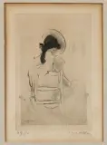 Jeune fille assise vue de dos Ginestet et Pouillon E. 155 by Jacques Villon, Eau-forte et aquatinte, sold Sep 2026