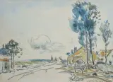 Saint-Eloy, Nivernais by Johan Jongkind, Aquarelle sur papier, sold Sep 2026