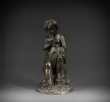 Amour aux colombes by Cyprien François Venot, Épreuve en bronze à patine brune, sold Sep 2026