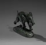 Éléphant du Sénégal by Antoine-Louis Barye, Bronze (le plus petit modèle) à patine brune foncée, fonte Barbedienne, sold Sep 2026