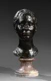 Buste de madame Rouquette (Hélène Gounelle) by Léon-Ernest Drivier, Épreuve en bronze à patine marron nuancé, sold Sep 2026