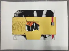 V Comme … by Hervé Télémaque, Lithographie en couleur signée en bas à droite et titrée et justifiée HC en bas à gauche, sold Sep 2026
