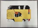 V Comme … by Hervé Télémaque, Lithographie en couleur signée en bas à droite et titrée et justifiée HC en bas à gauche, sold Sep 2026