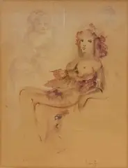Visage de jeune fille by Léonor Fini, Lithographie Signée et numérotée, sold Sep 2026