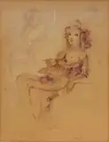 Visage de jeune fille by Léonor Fini, Lithographie Signée et numérotée, sold Sep 2026