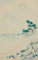 Paysage montagnard by Nora Francina Stroink, Aquarelle sur papier, sold Sep 2026