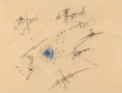 Sans titre by Roberto Matta, Pastel gras et crayons de couleur sur papier, sold Oct 2026