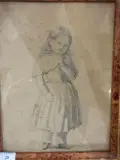 Portrait de Léonie de Boutray (1830-1904), née Coustou by Paulin Nicolas Coustou, Crayon noir, sold Oct 2026