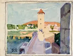 Paysage d'Italie by Pierre Roy, Aquarelle, sold Oct 2026