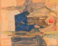 Paysage abstrait by Paul Kallos, Aquarelle signée en bas à droite, et datée, sold Oct 2026