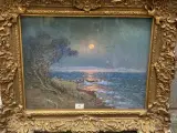Marine au crépuscule by Arsen Shapanyan, Pastel Signé en bas à gauche, sold Oct 2026