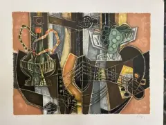 La ville by Georges Dayez, Lithographie originale en couleurs, sur Arches, et signée au crayon par l'artiste en bas à, sold Oct 2026