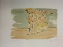 Baigneuse by Arno Breker, Lithographie originale en couleurs, annotée "épreuve d'artiste" en bas à gauche et signée, sold Oct 2026