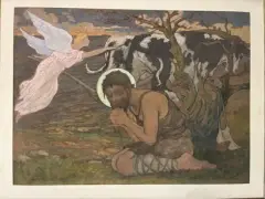 Saint Isidore, le laboureur by Édouard Henry-Baudot, Aquarelle et gouache, sold Oct 2026
