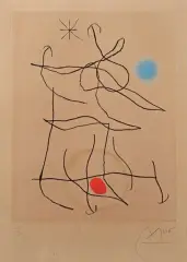 Sonatine I by Joan Miró, 1966, Eau-forte et aquatinte sur papier d'Arches, sold Jul 2026