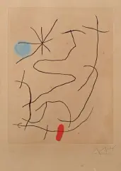 Sonatine II by Joan Miró, 1966, Eau-forte et aquatinte sur papier d'Arches, sold Jul 2026