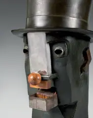 Ramoneur I by Eduardo Arroyo, 1980, Épreuve en bronze patiné, chrome, fer, fonte, bois Hauteur :, sold Jul 2026