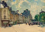Vue de Paris by Fernand Fortuney Truffaut, Aquarelle, sold Jul 2026