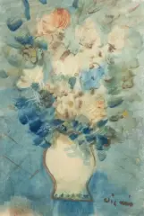 Bouquet de fleurs by Sylvain Vigny, Gouache, sold Oct 2026