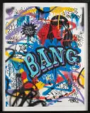 Bang by Speedy Graphito, 2011, Acrylique, pochoir de peinture aérosol, marqueur sur papier Signé du logogramme de l’artis, sold Sep 2026