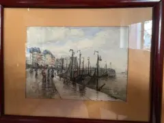 Port normand by Frank-Will, Aquarelle sur papier signée en bas à droite, sold Sep 2026