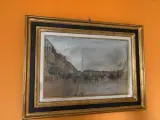 Vue de Paris by Ten Cate, Crayon et pastel sur papier signée en bas à droite, sold Sep 2026