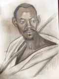 Portrait de Nyakagwane, Umuhutu, 25 dec. 1951 by Marthe de Witte, Fusain et pastel sur papier, sold Sep 2026