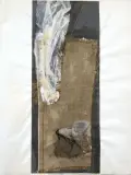 Le Tapis fumant ou L'Artifice d'un pyrotechnicien by Horst Egon Kalinowski, 1961, Technique mixte, collage de papiers, textile et peau animale, sold Sep 2026