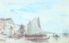 Voiliers au port by Félix Ziem, Plume et aquarelle sur papier encadrée, sold Jun 2026