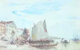 Voiliers au port by Félix Ziem, Plume et aquarelle sur papier encadrée, sold Jun 2026