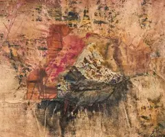 Composition abstraite by Franz Beer, 1959, Huile et collage sur papier encadrée, sold Jun 2026