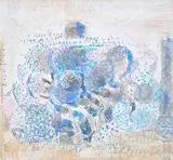 Composition abstraite by Gustav Bolin, Pastel gras sur papier encadré, sold Jun 2026