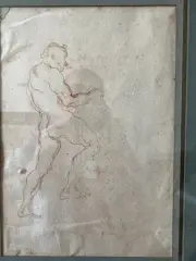 Etude de personnages by Alfred Grévin, Lavis et crayon Cachet de collection en bas à droite, sold Oct 2026