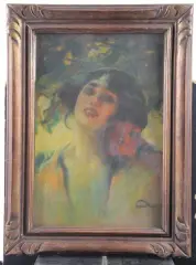 Danseuse de flamenco by Louis Fortuney, Pastel sur papier marouflé sur panneau, sold Oct 2026
