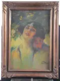 Danseuse de flamenco by Louis Fortuney, Pastel sur papier marouflé sur panneau, sold Oct 2026