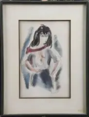 Eponine by André Dignimont, Encre de chine et gouache, sold Oct 2026