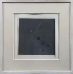 Composition", 589 G1 by Guy de Lussigny, Gouache sur papier, sold Oct 2026