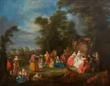 Un bal champêtre by Bonaventure de Bar, Toile, sold Jun 2026