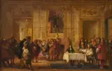 Louis XIV et Molière au Palais Royal by Jean Hégésippe Vetter, Panneau, sold Jun 2026