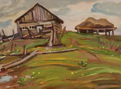 MacIver’s Farm by A. Y. Jackson, 1958, oil on board, sold May 2026