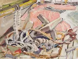 Near Chetticamp, N.S. by Arthur Lismer, 1954, oil on board, sold May 2026