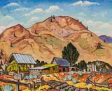 "Victory" Garden, Rutland, BC by Jock Macdonald, oil on canvas board, sold May 2026