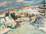 Farm Point, Que by Henri Leopold Masson, oil on canvas, sold May 2026