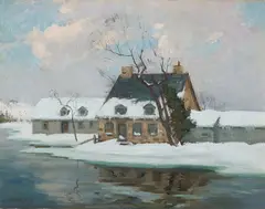Winter, Beaupré by Robert Pilot, oil on canvas, sold May 2026