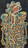 Biafra by Sorel Etrog, oil on canvas, sold May 2026