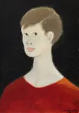 Garçon au gilet rouge by Jean Paul Lemieux, 1973, oil on canvas, sold May 2026